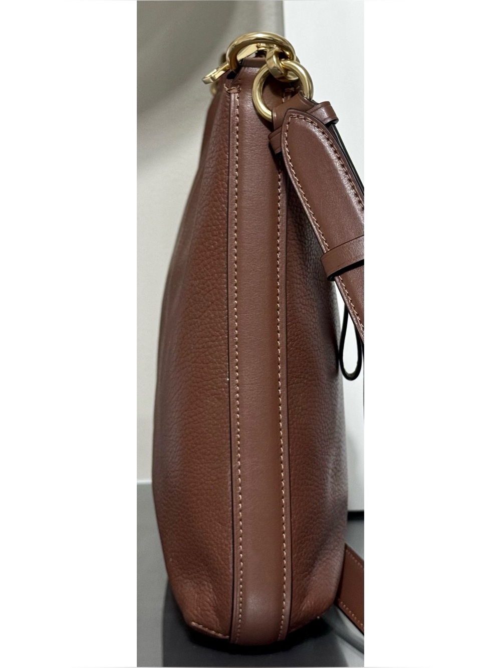 COACH Mae File Crossbody Bag | BROWN Pebble Leather |‎ Gold Hardware - Picture 5 of 10